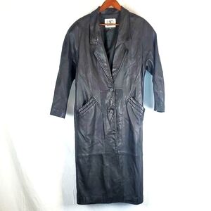 Vintage LNR Genuine Leather Trenchcoat‎